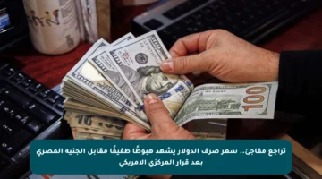 تراجع مفاجئ.. سعر صرف الدولار يشهد هبوطًا طفيفًا مقابل الجنيه المصري بعد قرار المركزي الأمريكي